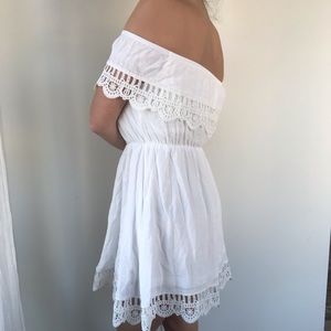 White Off The Shoulder Dress